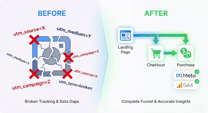 Fixed Kajabi Meta Attribution & Tracking for Wellness Brand