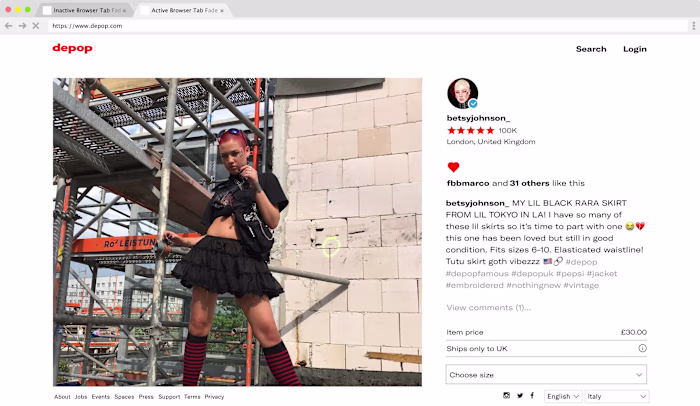 Depop Web