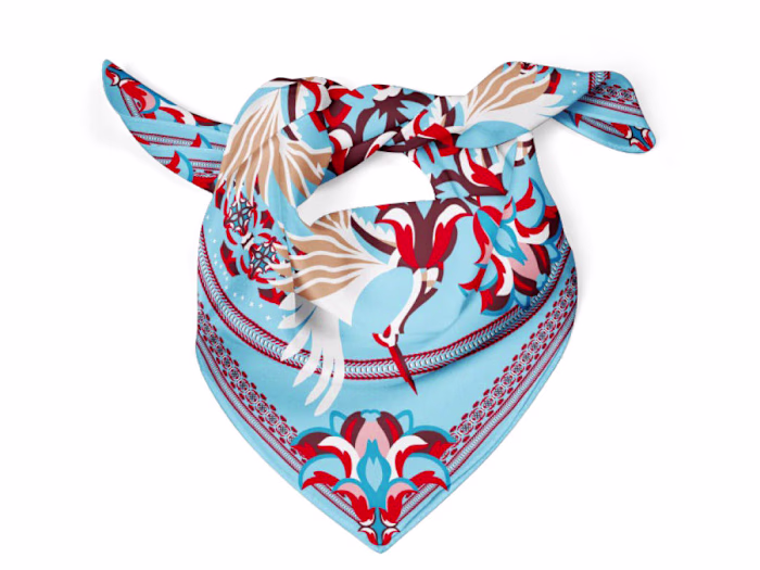 Illustrated scarf