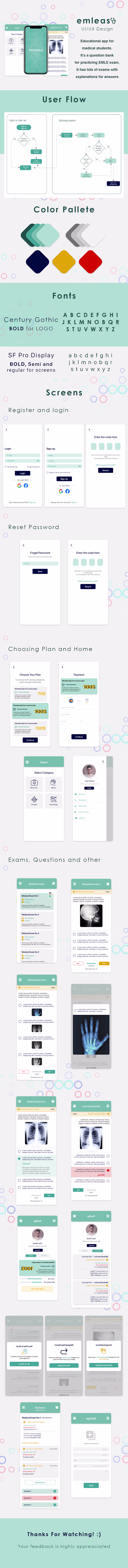 UI\UX Design Concept for Educational Medical app
