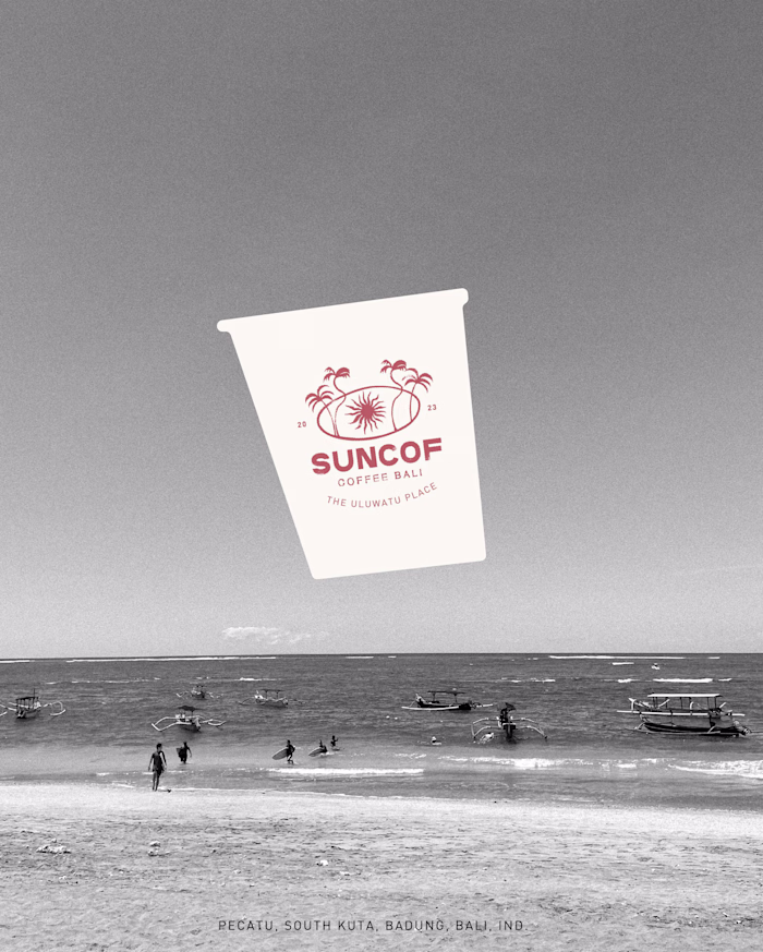 Suncof Bali Brand, Café - Illustration Design