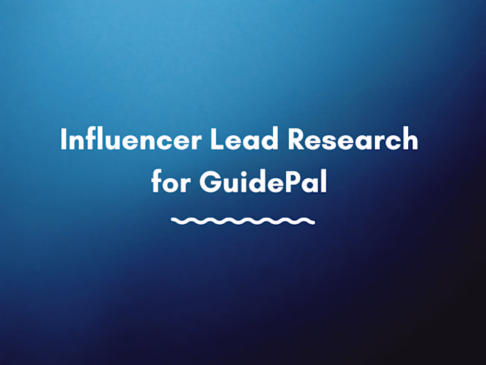 Influencer Lead Research
