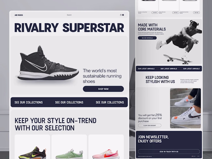 Ecommerce Website Design Concept