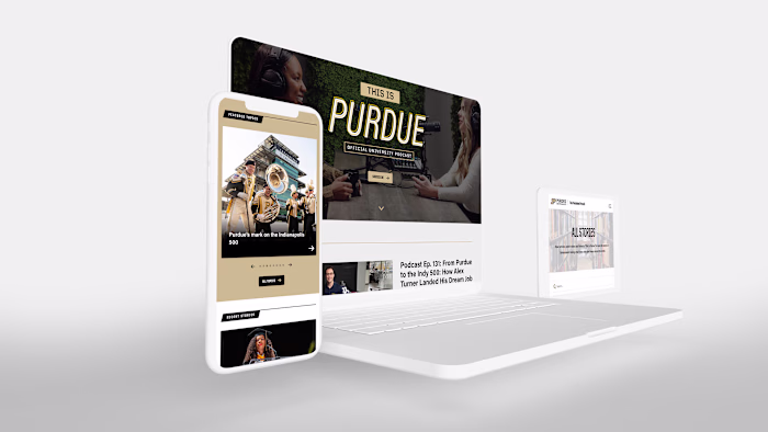 Purdue University "Purdue Stories" Content Hub Website