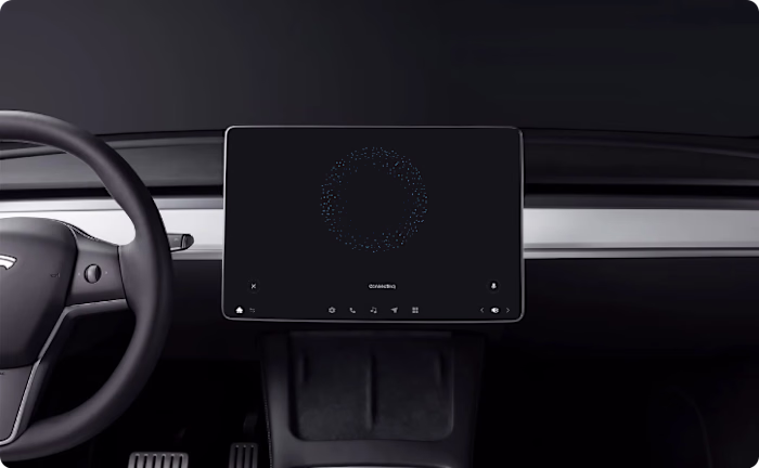 AI Driver Vehicle Infotainment Dashboard Design
