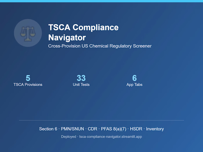 TSCA Compliance Navigator