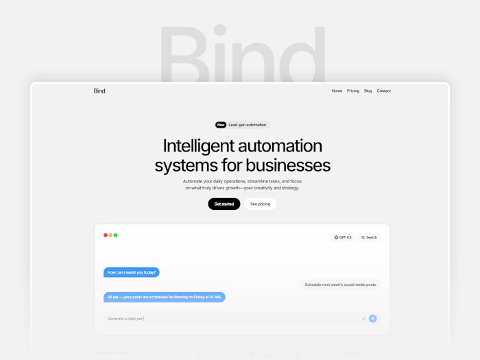 Bind - Framer Template