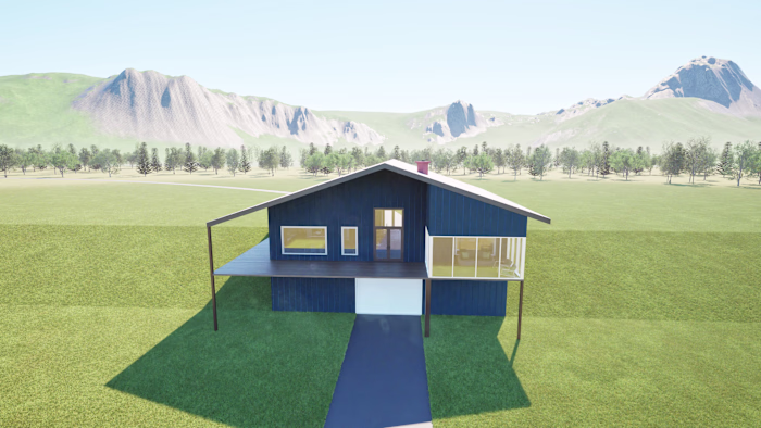 Custom acreage home