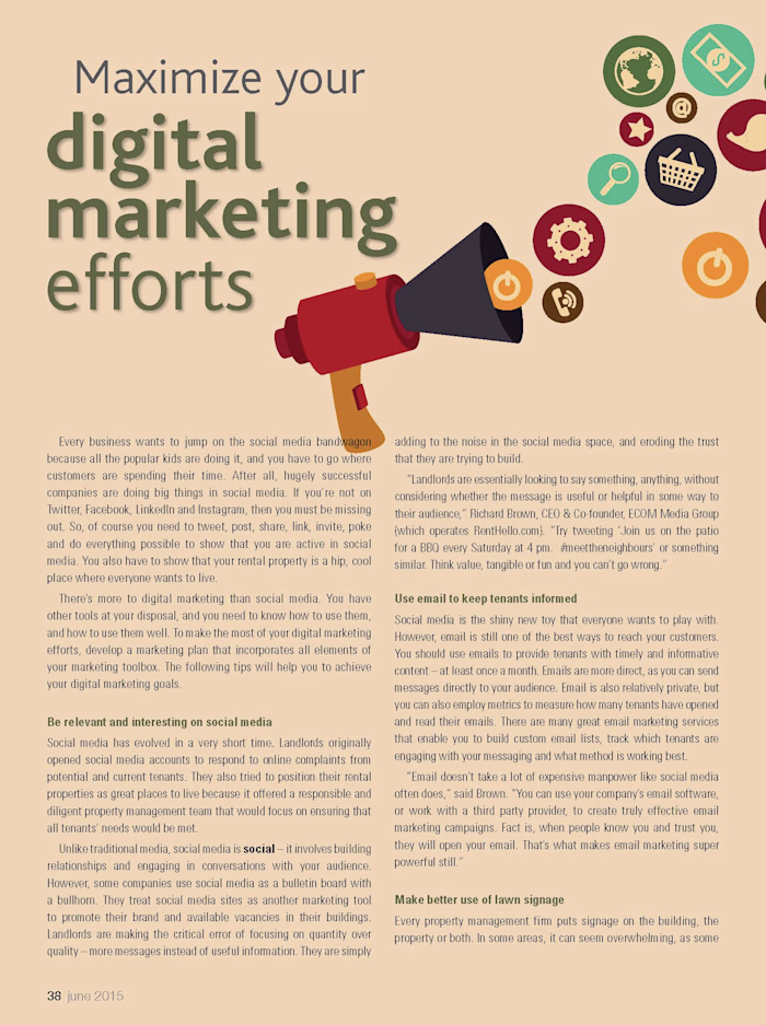 Maximize your marketing efforts - article