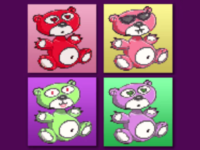 NFT Pixel Art 'Teddy Bear'