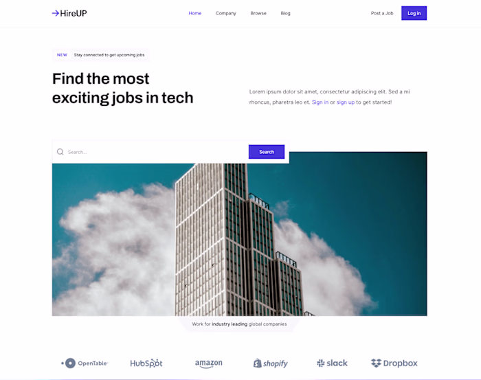 HireUP (Your Template for Digital Success) — A Webflow Website