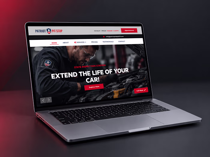 Auto Repair Shop Website Design | WordPress Elementor