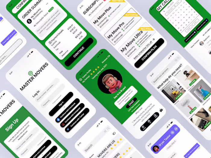 Designing an End-to-End Mobile App - Master Movers 