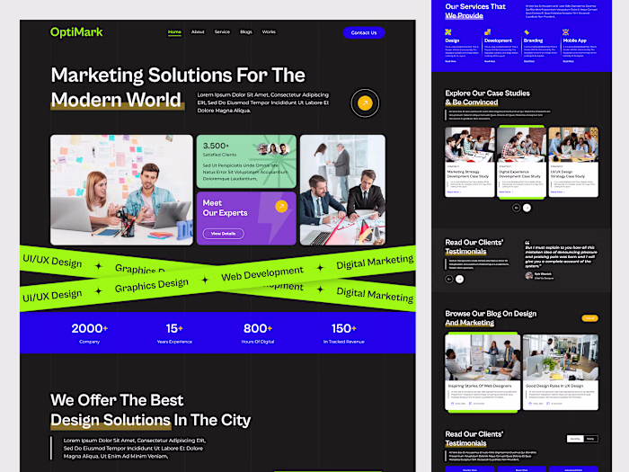 Digital Marketing Agency Website Design