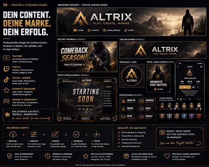 Complete creator & streamer branding
