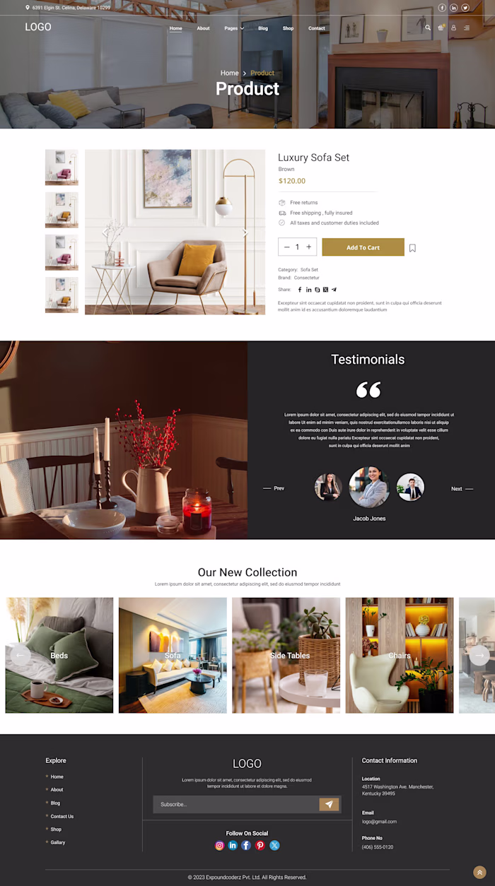 Furniture Website