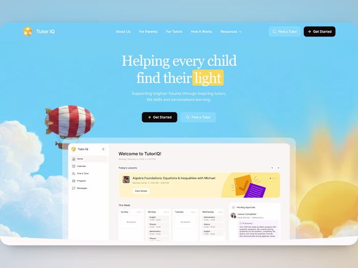 🪁 Stand Out Before You Launch | AI EdTech Website Design