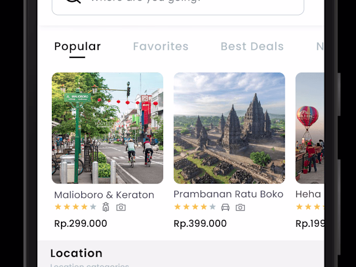 Tour & travel booking app