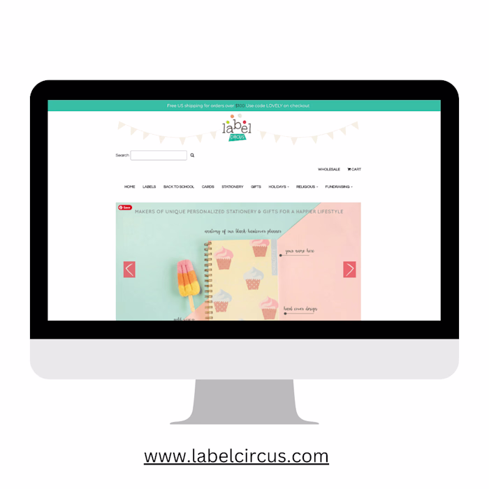 Shopify Website for a Personalized Stationery e-Commerce store