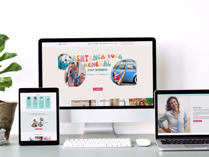 Kajabi Yoga & Wellness Website for Jen René
