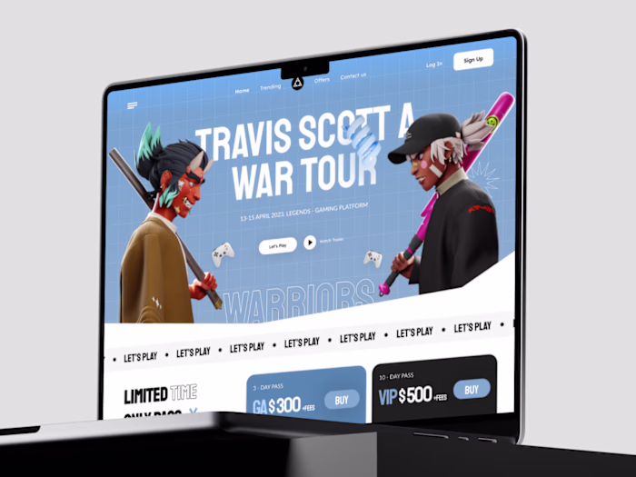 🎮 Gaming Website Landing Page