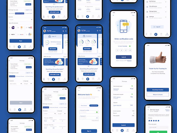 Broadband & Cable TV recharge app
