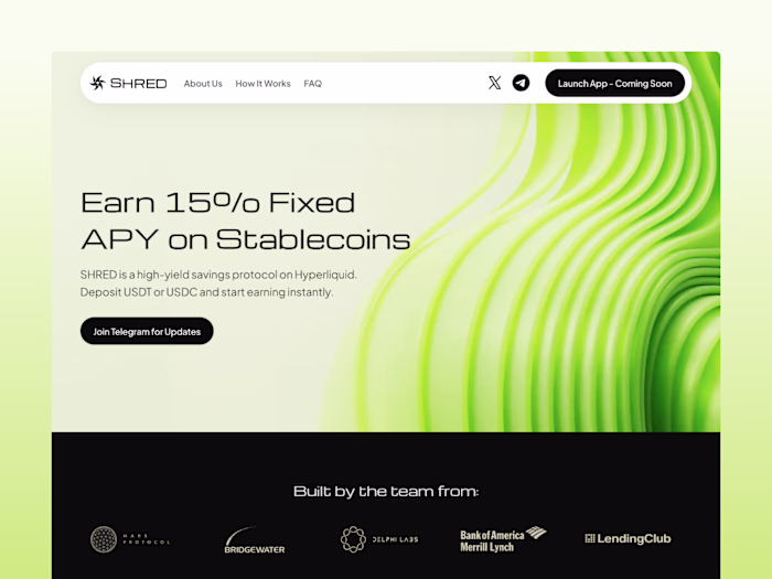 Framer Website Development for SHRED