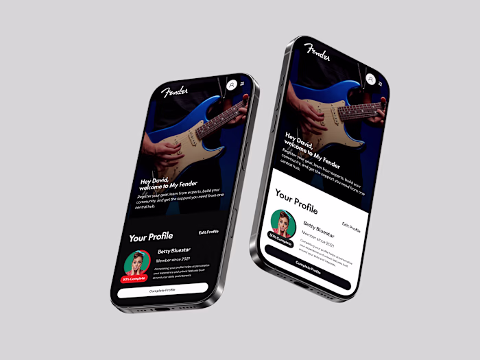 MyFender Redesign: