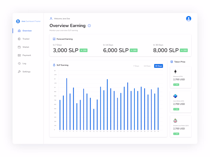 Axie Dashboard Manager 