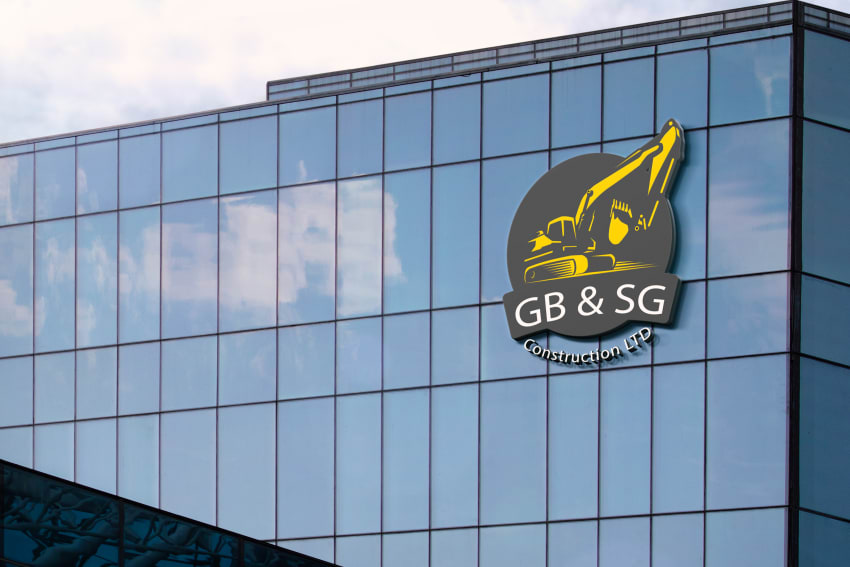 construction company logo design for client by Muhammad Huzaifa Naveed