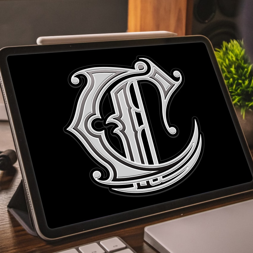 Luxury Vintage Victorian Logo Of Letter C Behance By Riswan Ratta