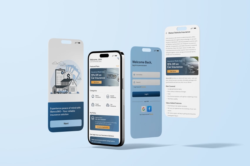 Insurance UI Design by Muhammad Aqib Tabish