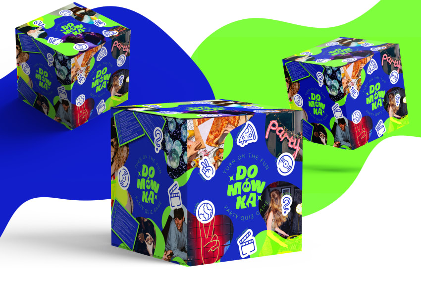 House Party Quiz Game Packaging by Agnieszka Wieckiewicz