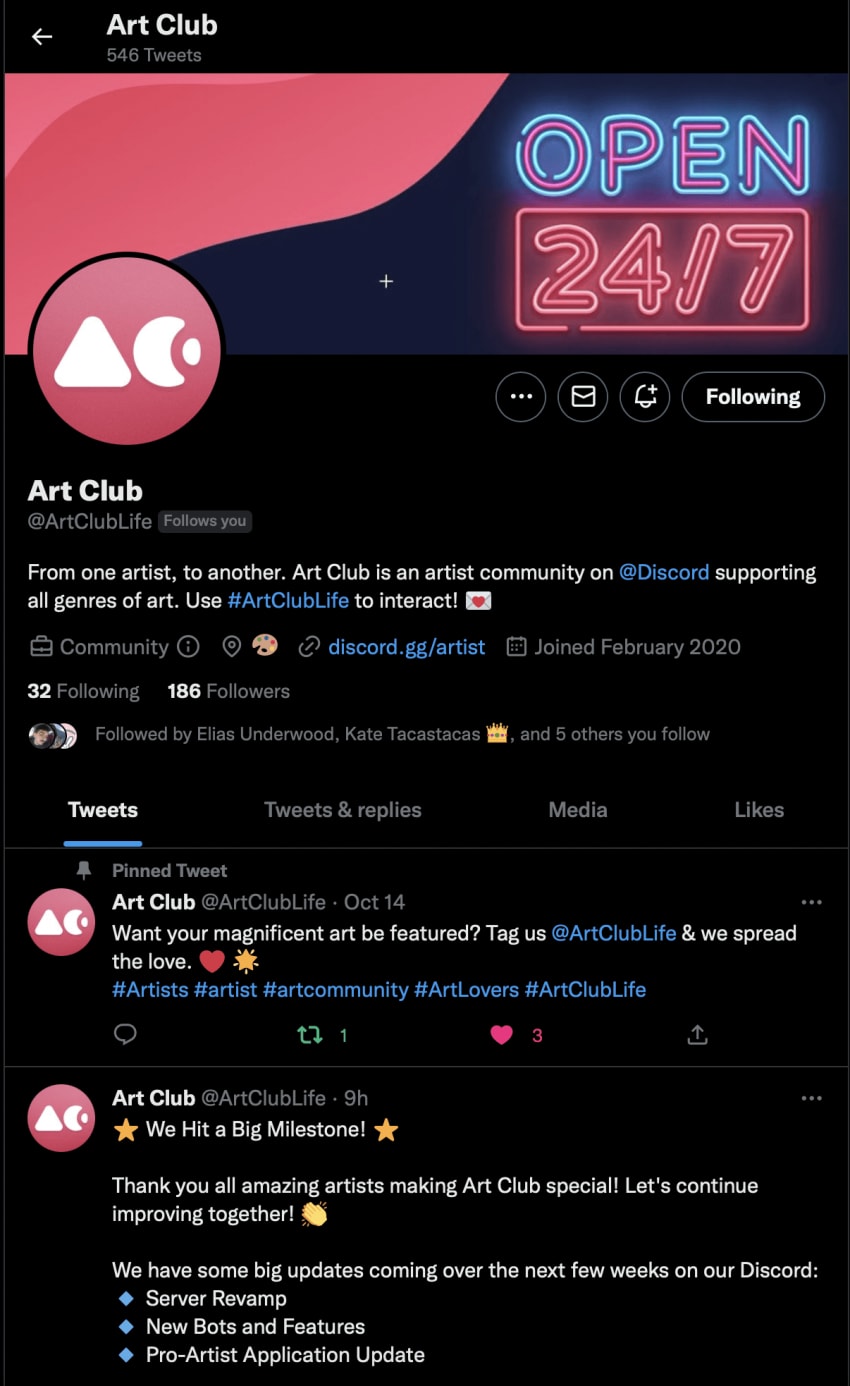 Art Club Discord Partner by Luis Bucio