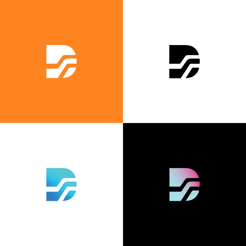 D+F LOGO DESIGN CONCEPT by RISHABH BHANDARI