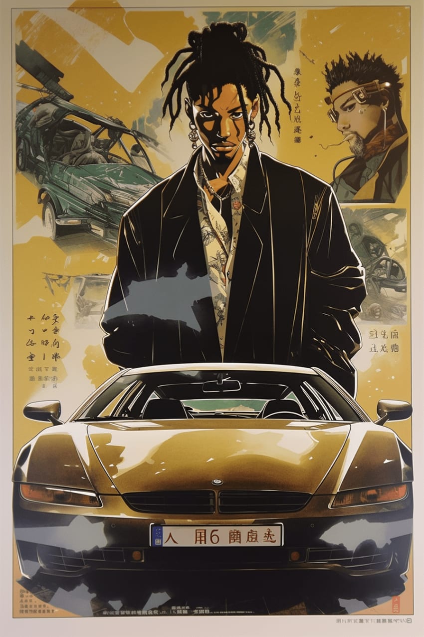 AI Japanese Anime Movie Posters by Rip Wild