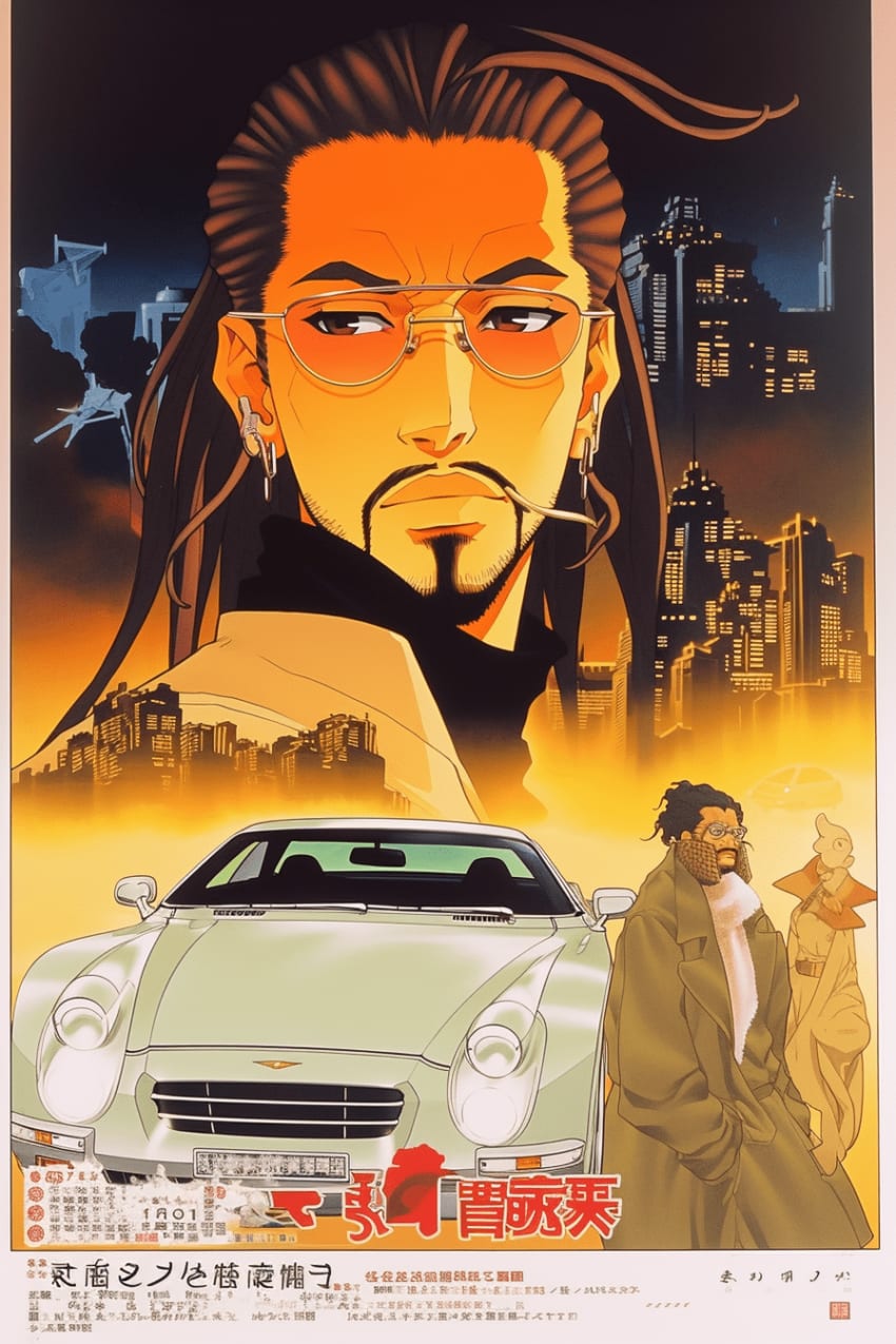 AI Japanese Anime Movie Posters by Rip Wild