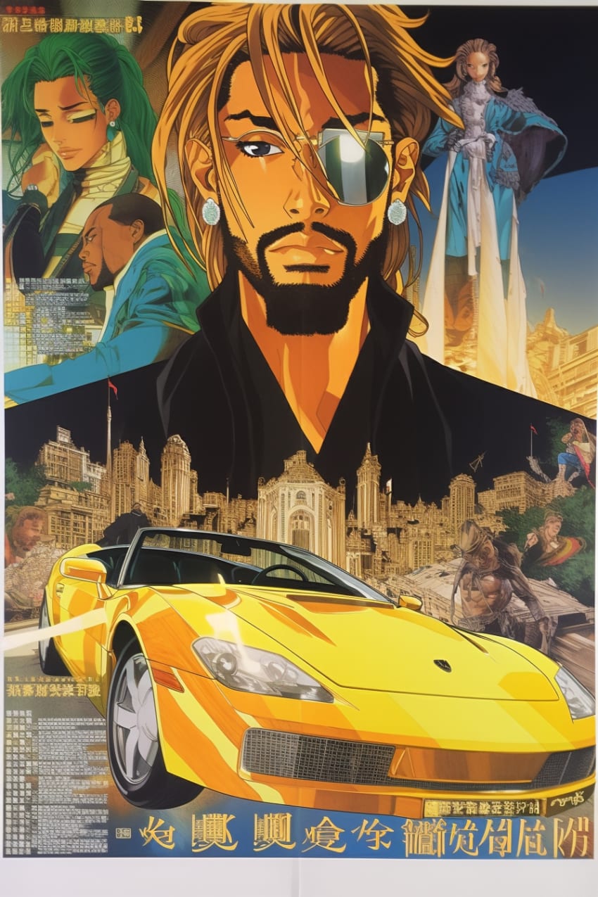 AI Japanese Anime Movie Posters by Rip Wild