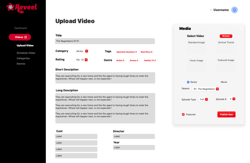 Creating Custom UX/UI Design for video streaming Platform by Clement Farah