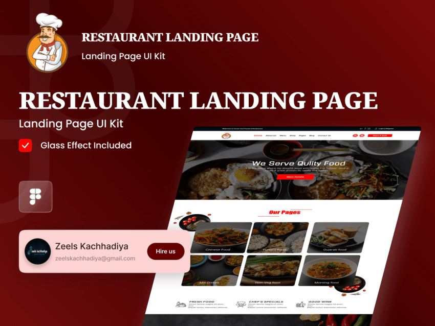 Restaurant Landing Page Design by Codezil Technologies Best Designing