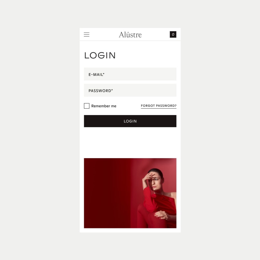 Alustre Luxury brand · Web Design · UI/UX · Animation by Lukas Jurcik