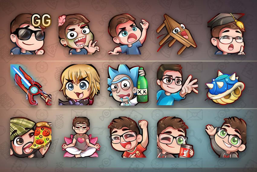 Animated Emotes/Emojis for Twitch Streamer by Sophia Austin