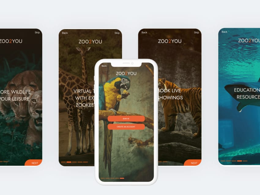 Zoo2You App Design by Marc Maitre