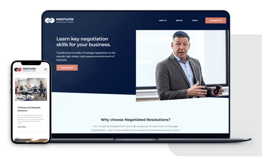 Responsive Web Design for a Business Consulting company by Kenrison  Balootje