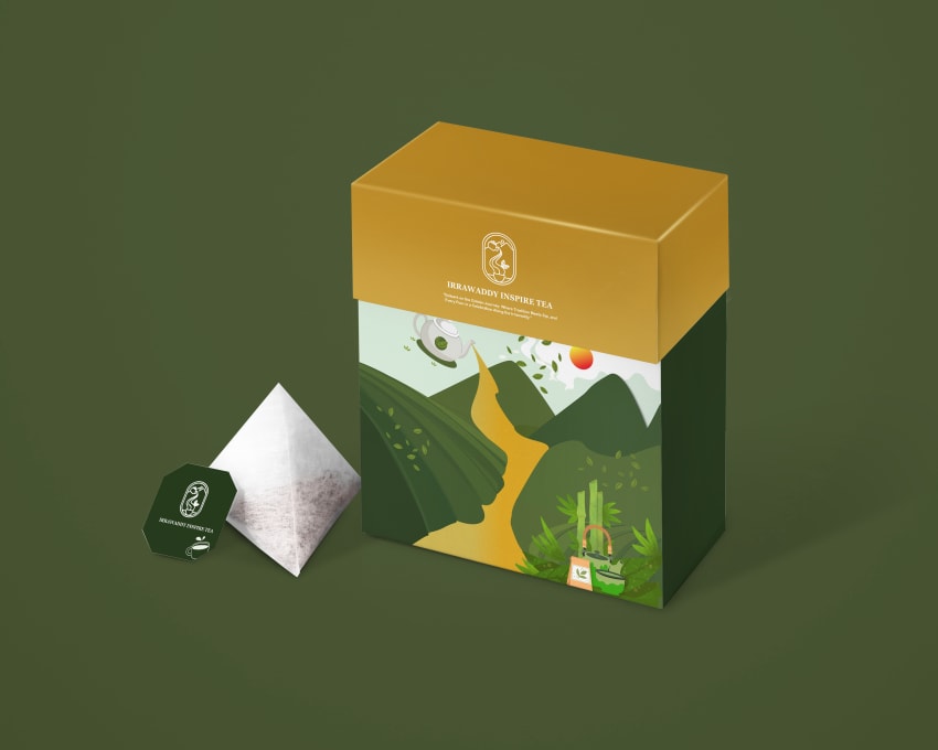 packaged myanmar tea