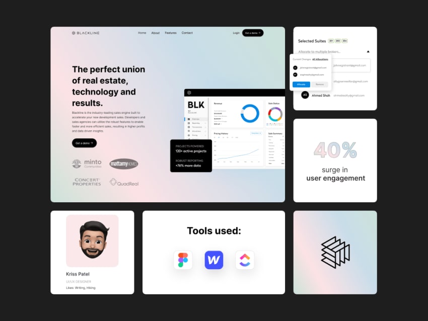 Elevating Online Presence for Global Expansion: Landing page by Kriss Patel