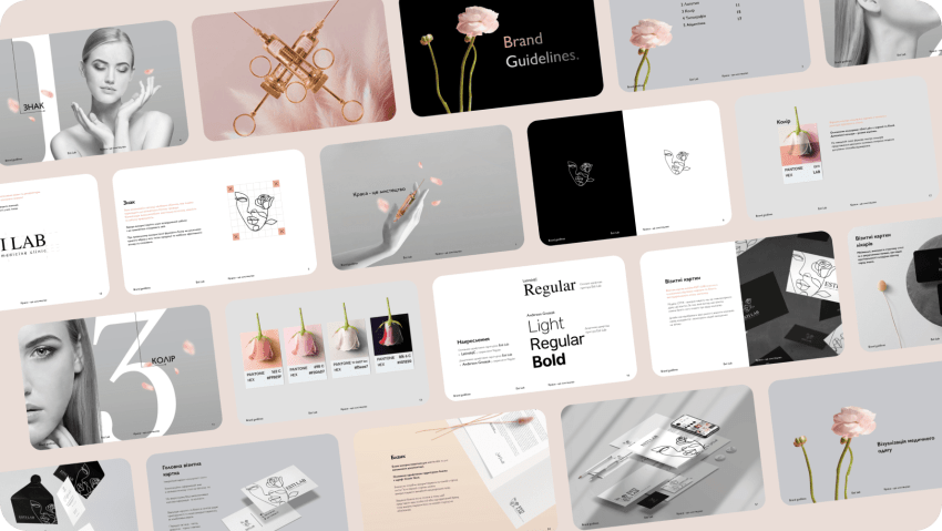 💫Esti Lab aesthetic medicine clinic🌸, Brand identity, UI/UX by ...