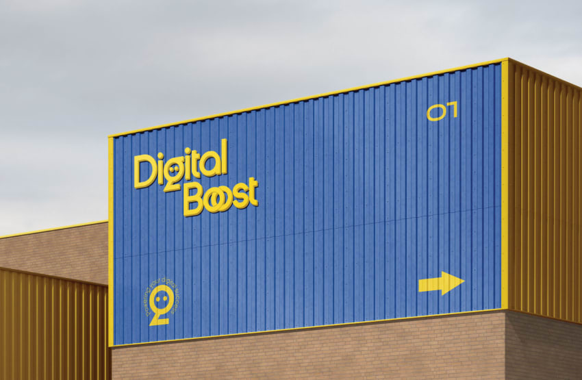 Digital Boost branding, Digital logo and brand identity by Hammad Shehroz