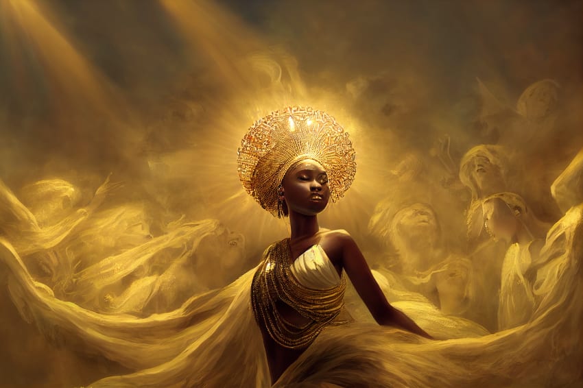 Oshun The Goddess Of Love, Fertility, And Abundance by Hailee Gabbard