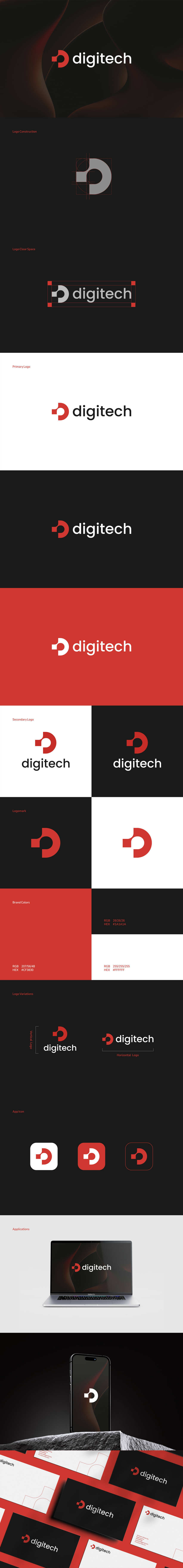 Digitech Brand Identity Images Behance by Sates visual